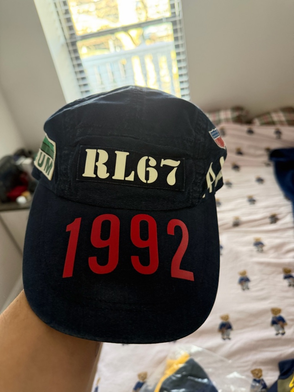 Polo by Ralph Lauren Navy Cap with Red 1992 and White RL67 Patch